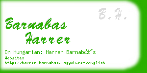 barnabas harrer business card